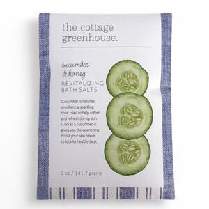 The Cottage Greenhouse Cucumber and Honey Bath Salts Margot Elena 5oz 141.7g